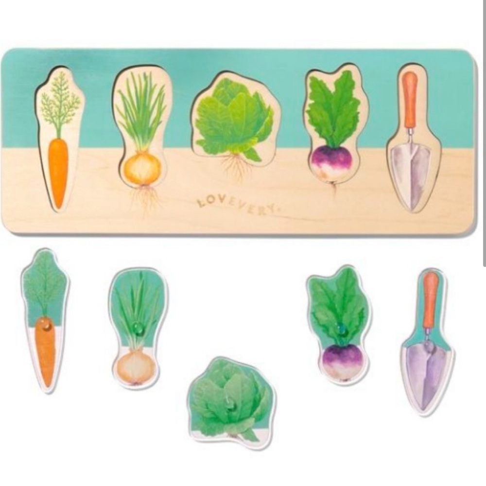 LOVEVERY Community Garden Puzzle | The Pioneer Play Kit | Months 16, 17, 18